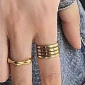 Tornado ring” spiral gold  14k vermeil illusion